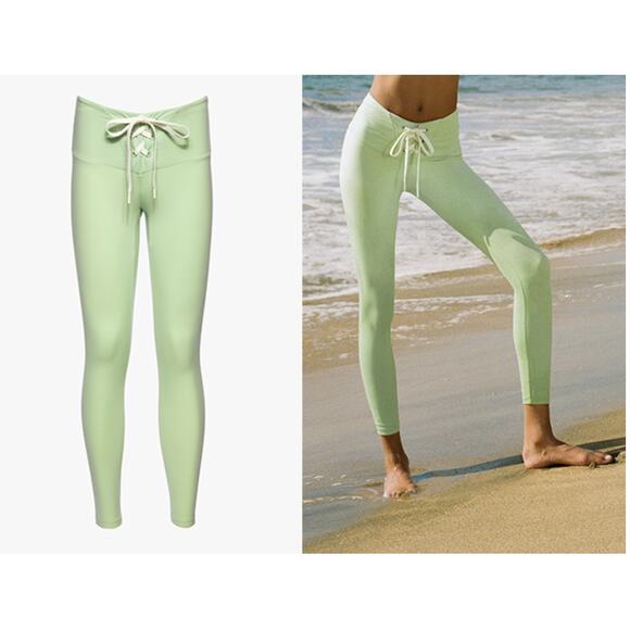 New Balance x Staud Mint Green Leggings Size Medium - Picture 8 of 8